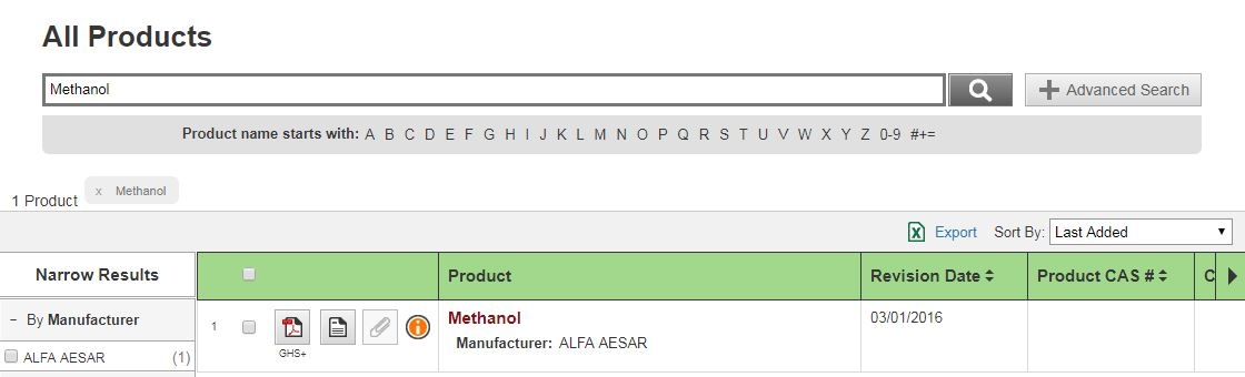 methanol